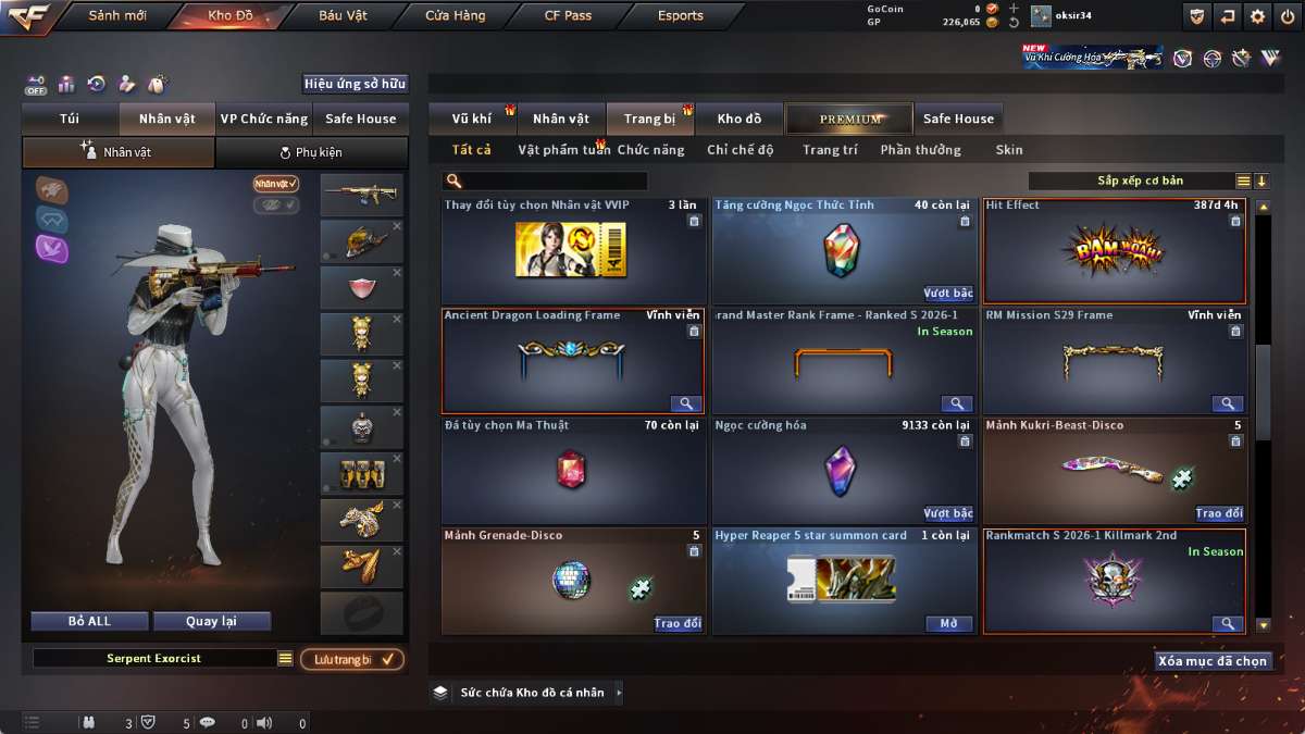 shop acc cf uy tin gia re
